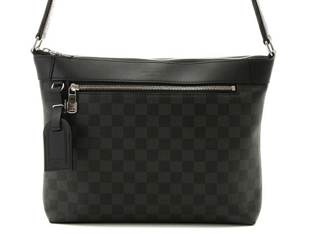 LOUIS VUITTON Mick NM Shoulder Bag Damier Graphite Black